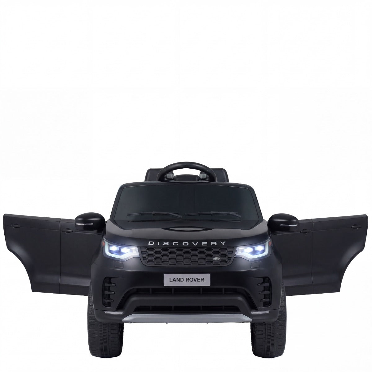 12V – Land Rover Barn Elbil Fjäderdrift LED Musik Trådlöst från år – 3 – Svart