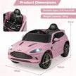 12V – Aston Martin DBX barnbil med 2,4G fjärrkontroll km/h – 1,4-2,5 – Rosa