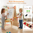 Barn – staffli i dubbelsidig i trä med magnet whiteboard Naturfärgad – 3 1 – Natur