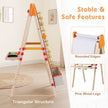 Barn – staffli i dubbelsidig i trä med magnet whiteboard Naturfärgad – 3 1 – Natur