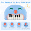 tangenter – barn keyboard med musik och ljus Baby piano bärbart – 13 – Blå