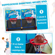 Basket – Arcade Game för barn med korgar – 2 90 x 90 x 140 cm – Färgglad