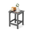 Sidobord – väderbeständigt HDPE Adirondack – 36 x 36 x 47 cm – Grå