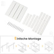 Sidobord – väderbeständigt HDPE Adirondack – 36 x 36 x 47 cm – Vit