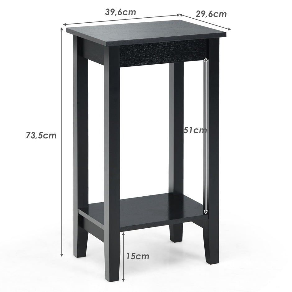 Mångsidigt – vånings High End bord rektangulärt – 2 – Svart