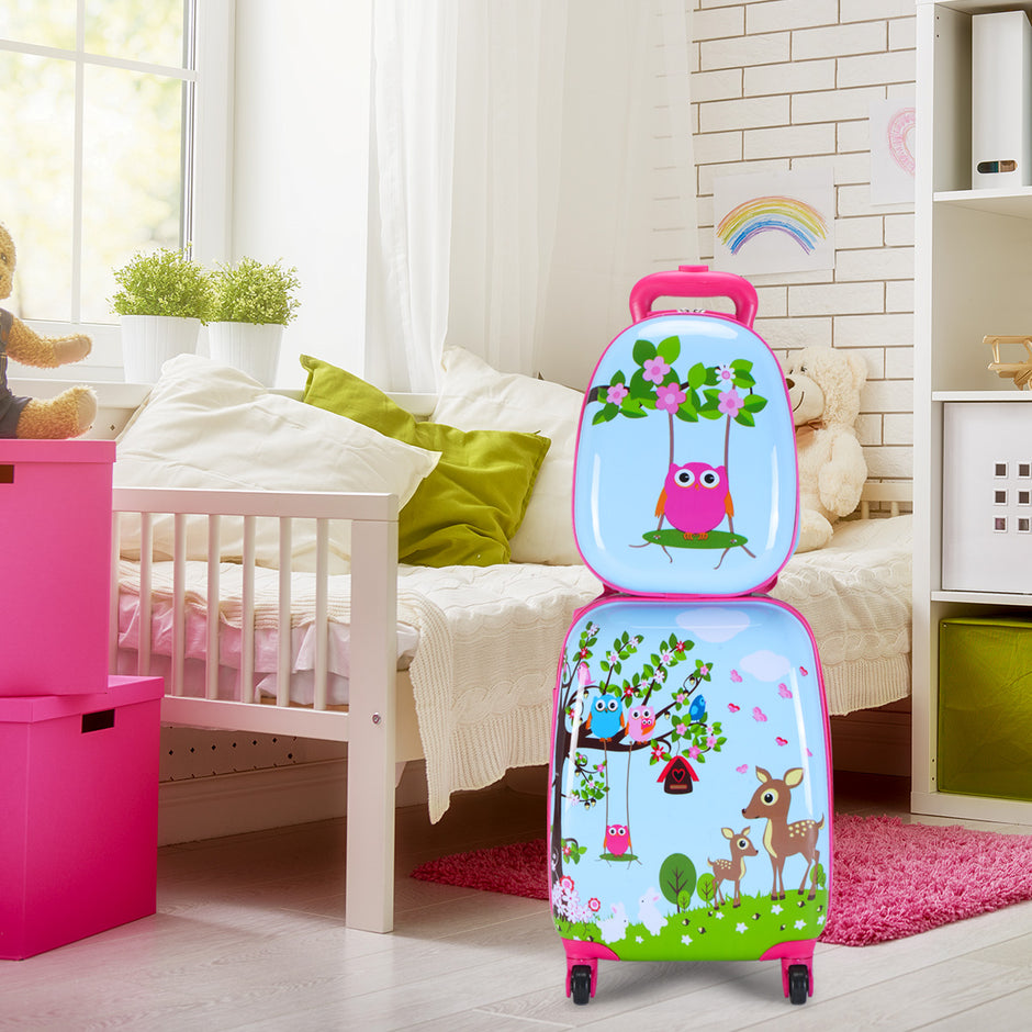 delat – resväska set barnbagage 16'' + 12'' ryggsäck – 2 – Färgglad
