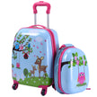 delat – resväska set barnbagage 16'' + 12'' ryggsäck – 2 – Färgglad