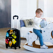 st – Barnbagage Monster Bild Reseväska Barnresväska + Ryggsäck – 2 – Svart