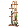 Blomsterhylla – vånings träväxtställ – 6 50 x 21 x 124 cm – Brun