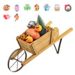 Blomstervagn – Blomskottkärra för inomhus och utomhusbruk – 69,5 x 26 x 29,5 cm – Valnöt
