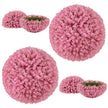 Buxbom – Bol Konstgjord Växt Eucalyptus Gräs Bolla – 2 44 cm – Rosa
