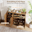 Buffet – Sideboard Sidobord Trästort lantliv Förvaringsskåp – 120 cm – Natur
