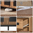 Buffet – Sideboard Sidobord Trästort lantliv Förvaringsskåp – 120 cm – Natur