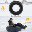 Tunglast – Innertub gummiupphängd uppblåsbar Snö och Flodring – 93 cm – Svart