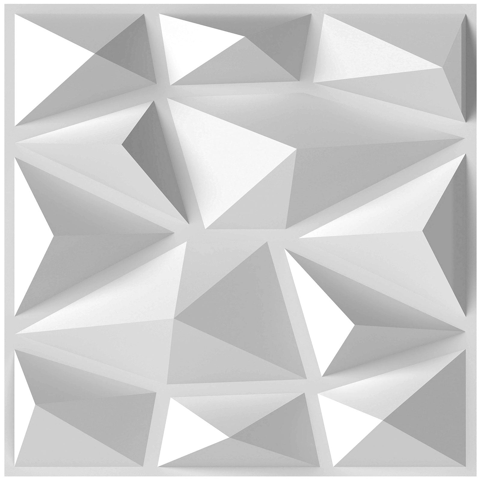 stycken – 3D väggpaneler diamant väggbeklädnad väggdekoration m² – 50 30 x 30 cm 4,5 – Vit