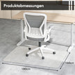 Kontorsstolsunderlägg – Transparent PVC golvskyddsmatta – 180 x 160 cm – Genomskinlig