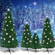 Julgran – LED Konstgjord med fiberoptisk färgväxlare – 150 cm 150 cm – Grön