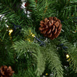 Konstgjord – julgran med LED ljus Grön – 210/225/240 cm 210 cm – Varmvit