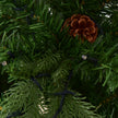 Konstgjord – julgran med LED ljus Grön – 210/225/240 cm 240 cm – Varmvit