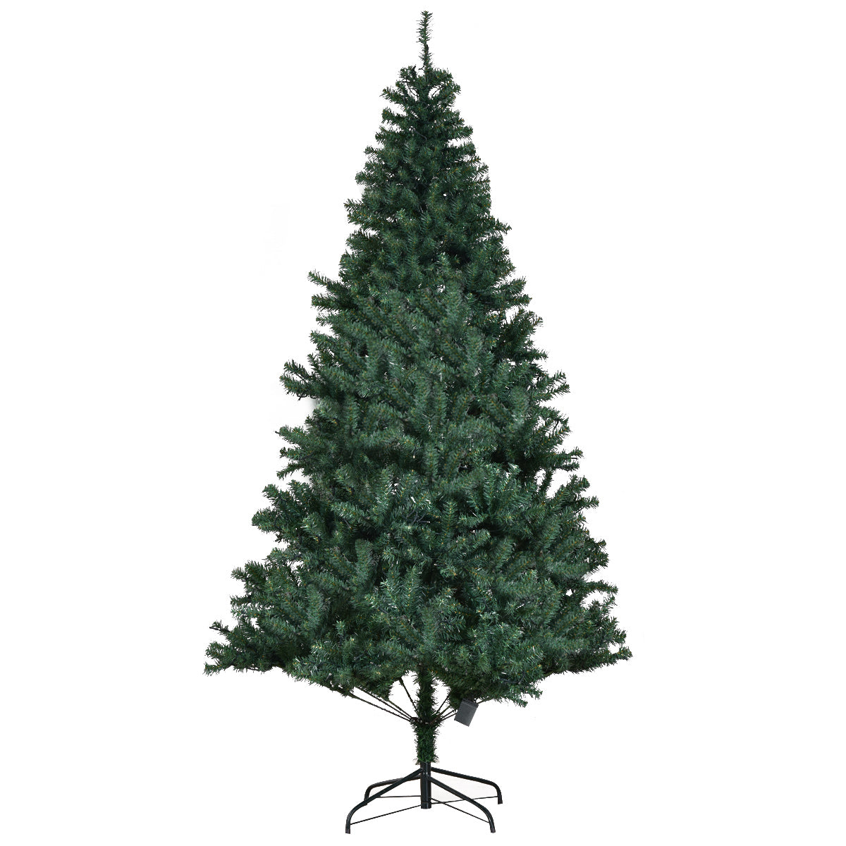 Julgran – Konstgjord med LED lampor upplyst – 210 cm – Grön