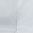 Upplyst – konstgjord björk med varma vita LED lampor – 48 120 cm – Vit