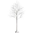 Konstgjord – björk med varmvita LED lampor för julvit – 48 180 cm – Vit