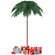 Konstgjord – tropisk julpalm med varma vita LED lampor och grentips – 250 813 180 cm – Grön