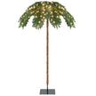 Konstgjord – tropisk julpalm med varma vita LED lampor och grentips – 250 813 180 cm – Grön
