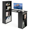 Skrivbord – med bokhylla Datorbord hyllor PC – 6 – Svart