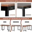 Långt – datorbord med låda och justerbara kuddar – 120 cm – Valnöt