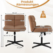 Schneidersitz – Stol, utan armstöd, med bred sits – Brun