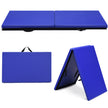 Gymnastikmatta – Mjukgolvsmatta Yogamatta Fällmatta Träningsmatta – 180 x 60 x 4 cm – Blå
