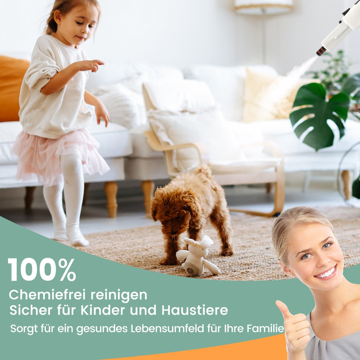 1500W – ångtvätt med tanktemperatur upp till ℃ handhållen – 400 ML 125 – Grå