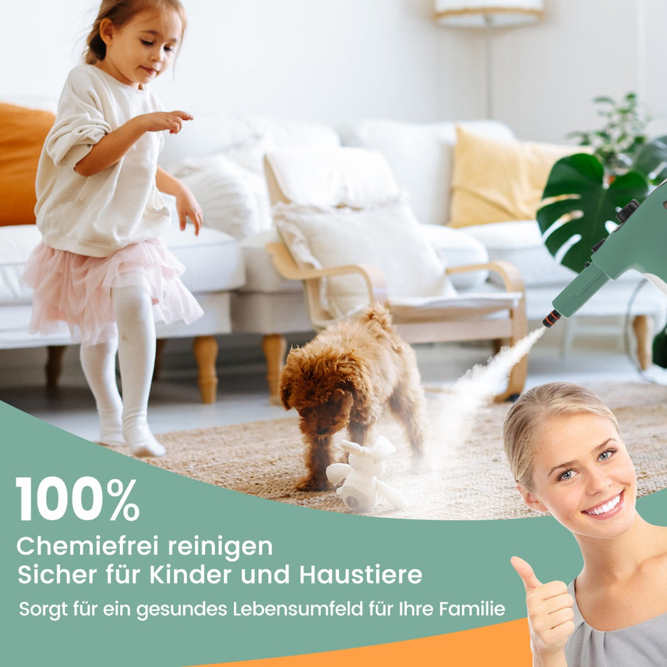 1500W – ångtvätt med tanktemperatur upp till ℃ handhållen – 400 ML 125 – Grön