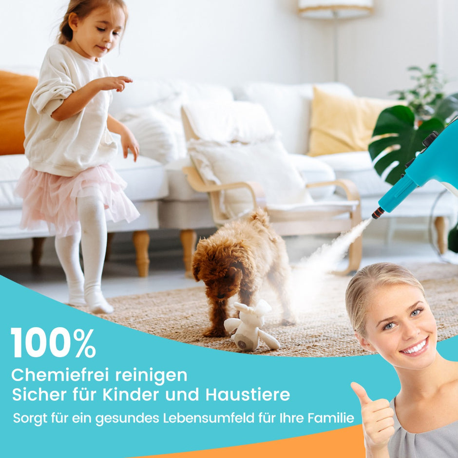 1500W – ångtvätt med tanktemperatur upp till ℃ handhållen – 400 ML 125 – Blå
