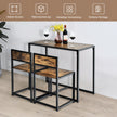 st – Bord Grupp Set + Stolar Antik – 3 2 – Brun