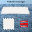 pack – Torkland Syntetiska Isplattor för Träning Hockey Golvmatta – 10 465 x 465 cm – Vit