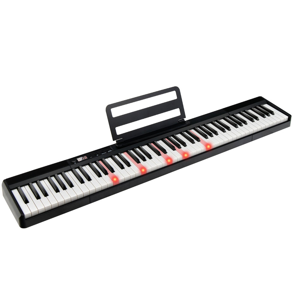 Elektronisk – klaviatur tangentbord Elektriskt piano Digital keyboard Musikinstrumentset – 88 – Svart och vit