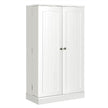 Dubbeldörrsförvaringsskåp – med justerbara hyllplan – 6 59 x 30,5 x 103,5 cm – Vit