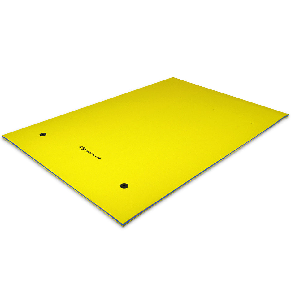 Flytande – matta Vattensäng /Blå – 270 x 180 x 3,5 cm – Gul