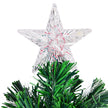 Julgran – LED Konstgjord med fiberoptisk färgväxlare – 120 cm 120 cm – Grön