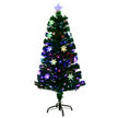 Julgran – LED Konstgjord med fiberoptisk färgväxlare – 120 cm 120 cm – Grön