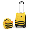 delat – barnkoffert + ryggsäck 12”+16” barnvagn barnbagage med anti förlust rep bin – 2 – Gul