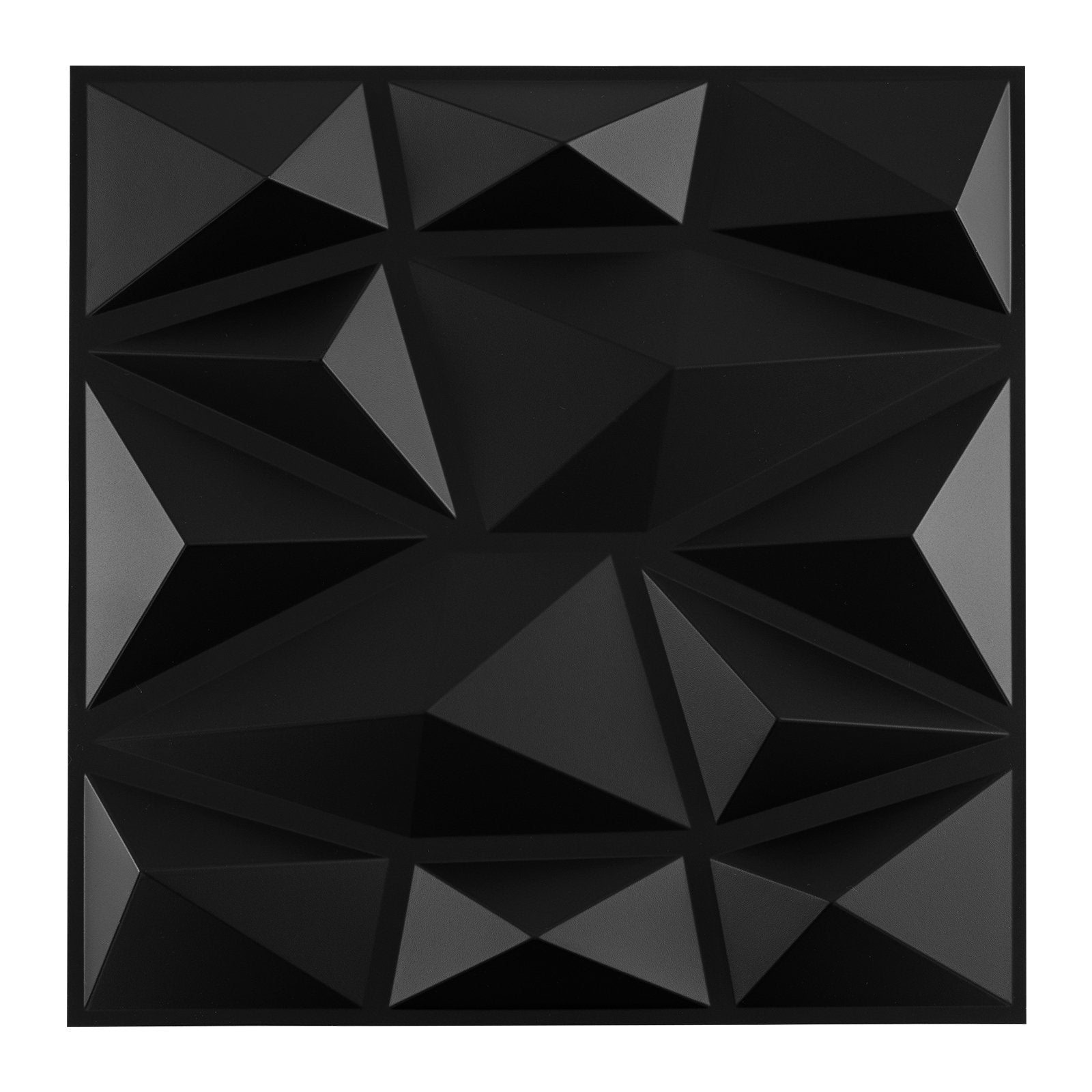 stycken – 3D väggpaneler diamant väggbeklädnad väggdekoration m² – 50 30 x 30 cm 4,5 – Svart