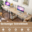 Stort – L format datorbord med förvaringsfack för personer CPU stativ naturligt – 4 2 – Natur