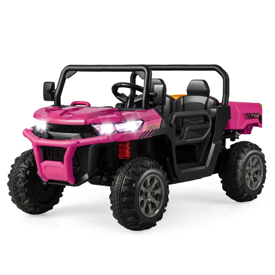 Barndumper – med säten och tippbar lastyta fjärrkontroll – 2 – Rosa