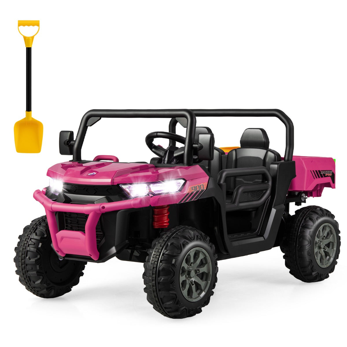 Barndumper – med säten och tippbar lastyta fjärrkontroll – 2 – Rosa