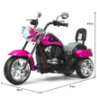 V – elmotorcykel batteridriven med musik – 6 91 x 48 x 64 cm – Rosa