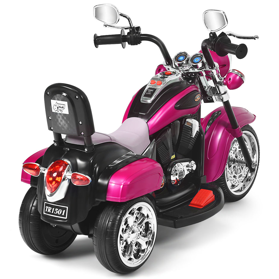 V – elmotorcykel batteridriven med musik – 6 91 x 48 x 64 cm – Rosa