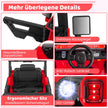 Elbil – för barn med 2,4G fjärrkontroll och USB ljus musik 12V Jeep Bil – Röd